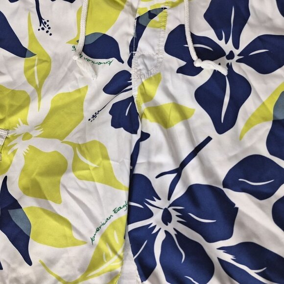 American Eagle Outfitters Men's Swim Trunks 30 Blue Floral - Picture 2 of 6